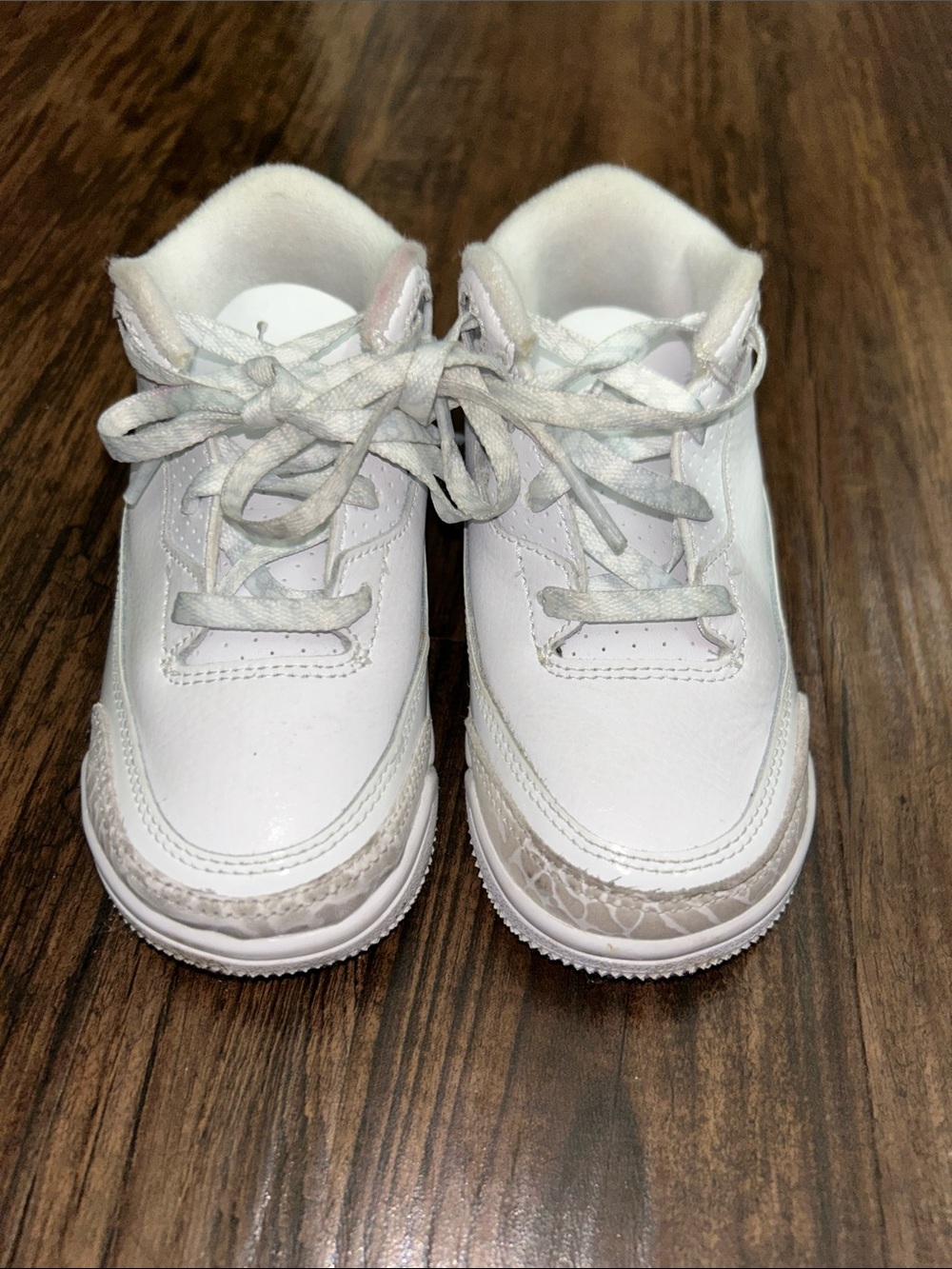 Jordan Kids White Lace-Up Sneakers